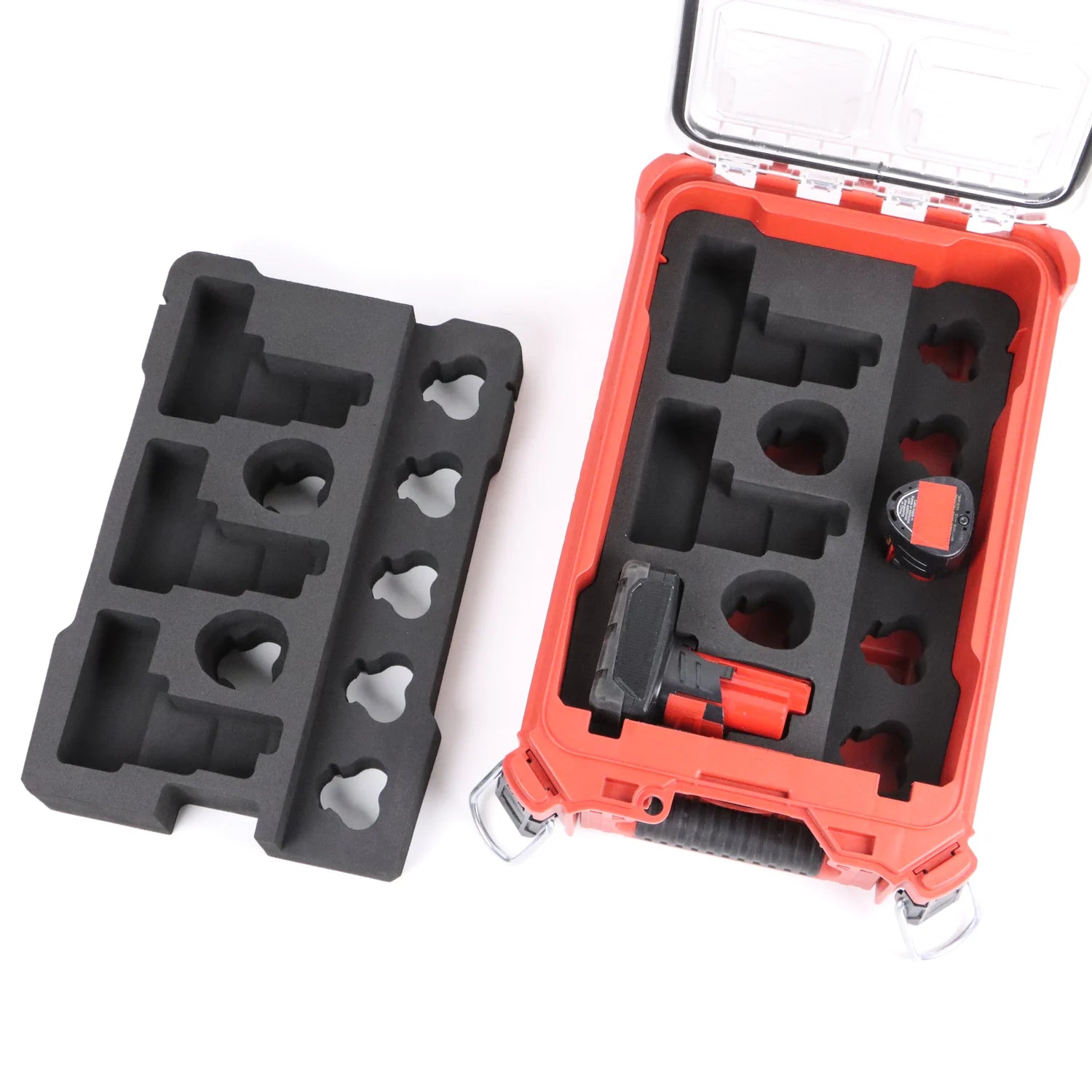FoamSlot 12V Battery Storage Insert — before organization